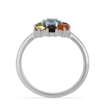 BUY 925 STERLING SILVER REAL CHAKRA STONES STYLISH RING 
